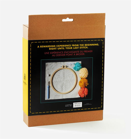 Plystr/Plstc.Punch Needle Kit - Butterfly ,Dia:6"
