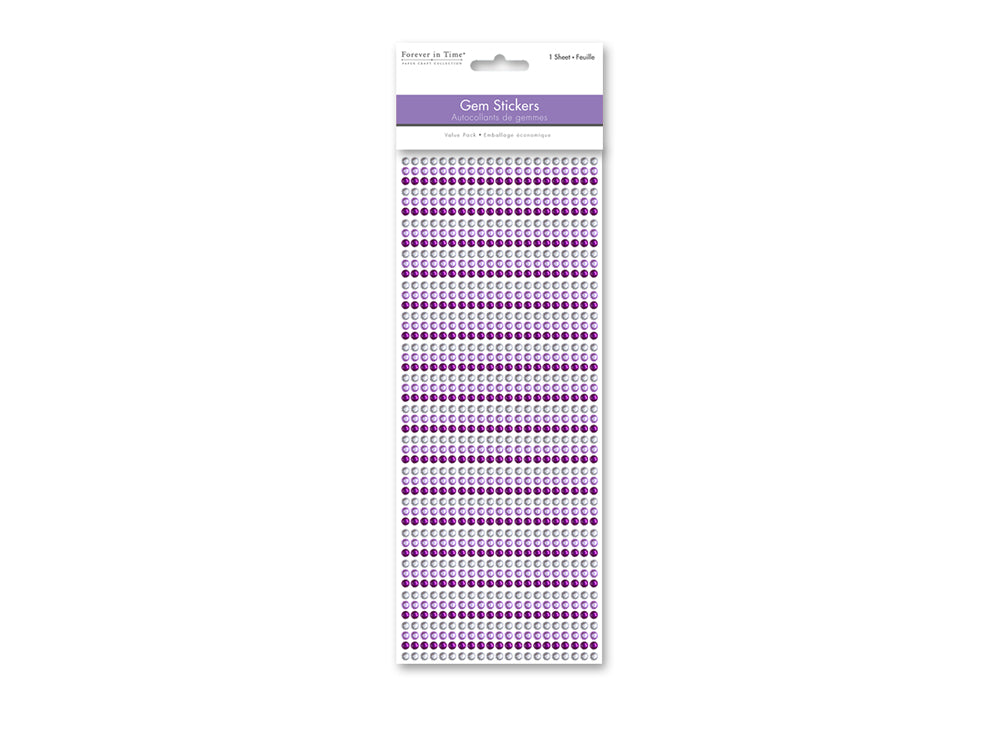 Paper Craft Sticker: 4mm Gem Lines 1029pc Value-Pack D) Viola