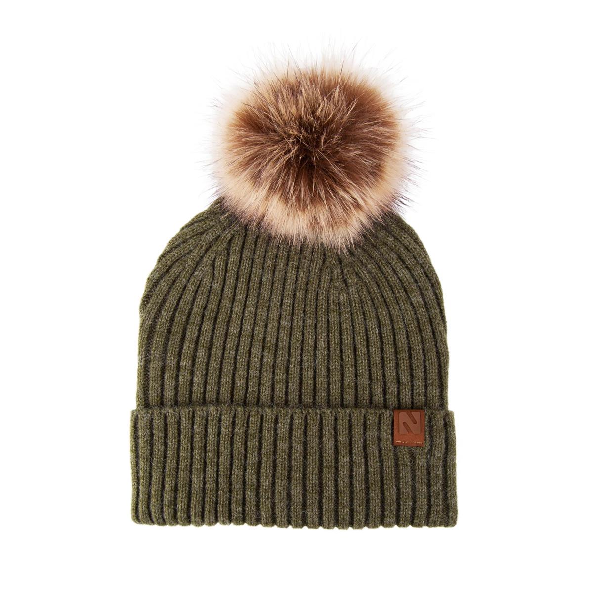 Nordic T.  "Brooke" Beanie w PomPom Ladies, 3asst, single layer, ht