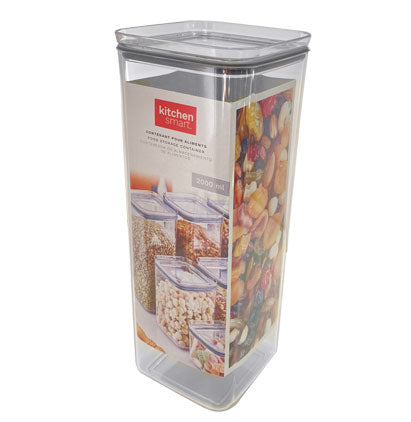 FOOD STORAGE CONTAINER-ACRYLIC-SQUARE-2L
