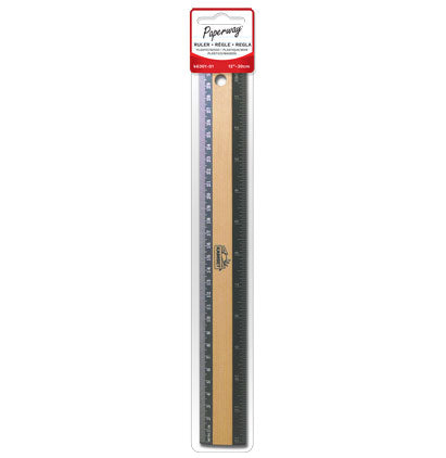 RULER - 12"/30cm, WOOD