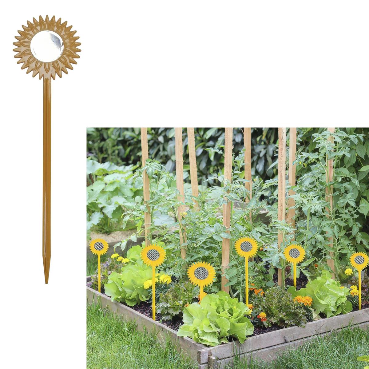 Garden E. 4PK 10.6" Stake Sunflower Bird Scarer, t.o.c.