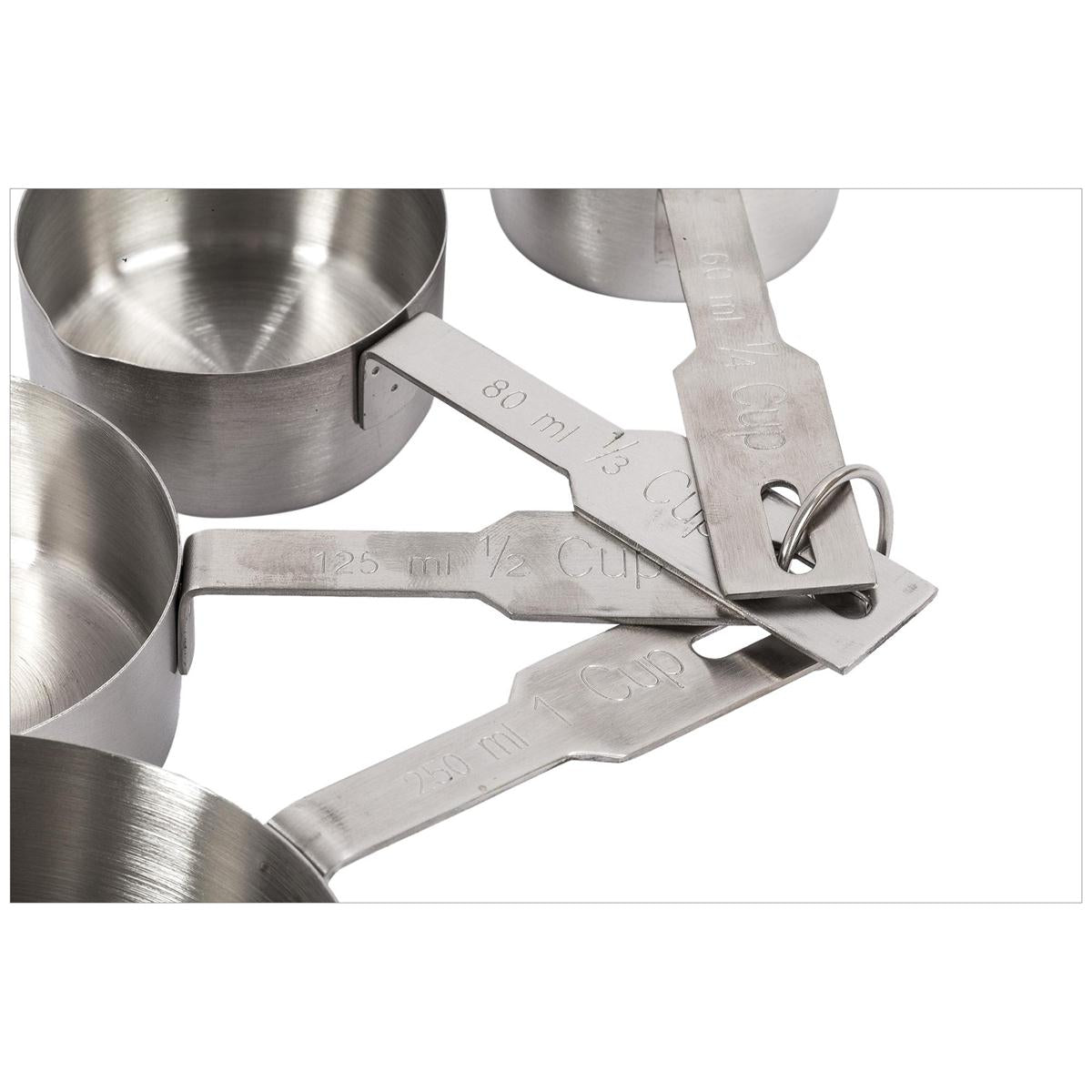 L.Gourmet  4-pc S/S Measuring Cup, t.o.c. (CP)