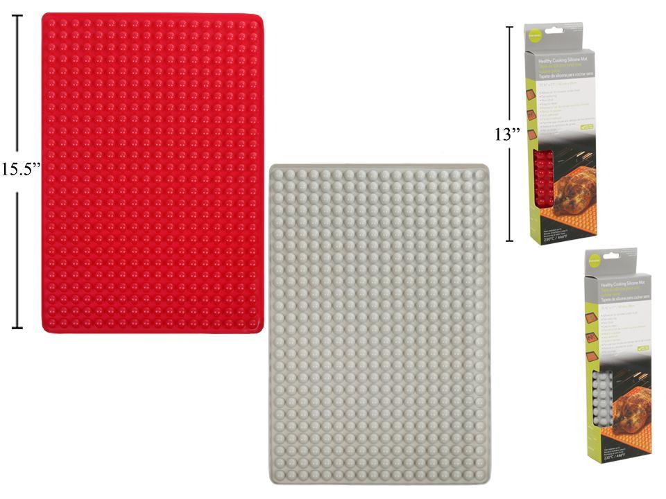 L. Gourmet Healthy Cooking Silicone Mat, 2 col., wbx (HZ)