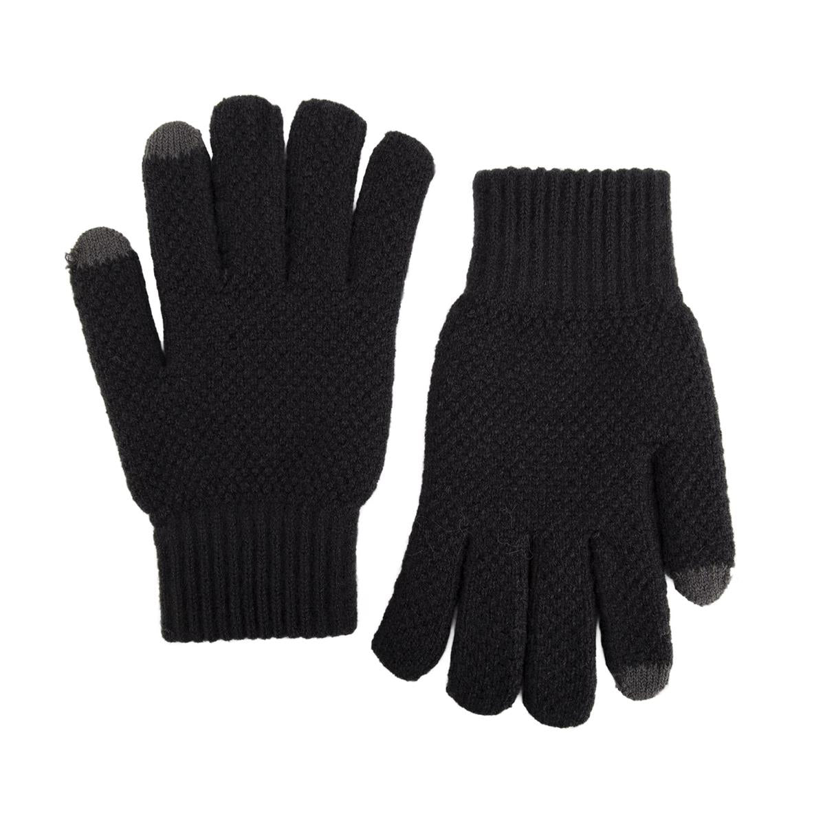 Nordic T. Knit Glove w Touch,3 asst, w cuff strap, hc