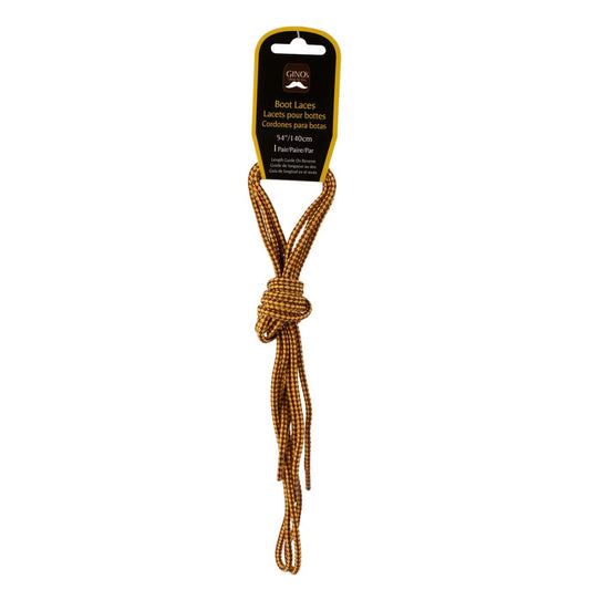 Gino's 54" Boot Laces, Yellow Brown H/C