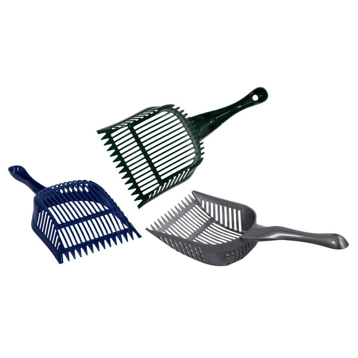 PAWS. 13"x6.25"x1.5" Large Litter Scoop, 3 assorted col.