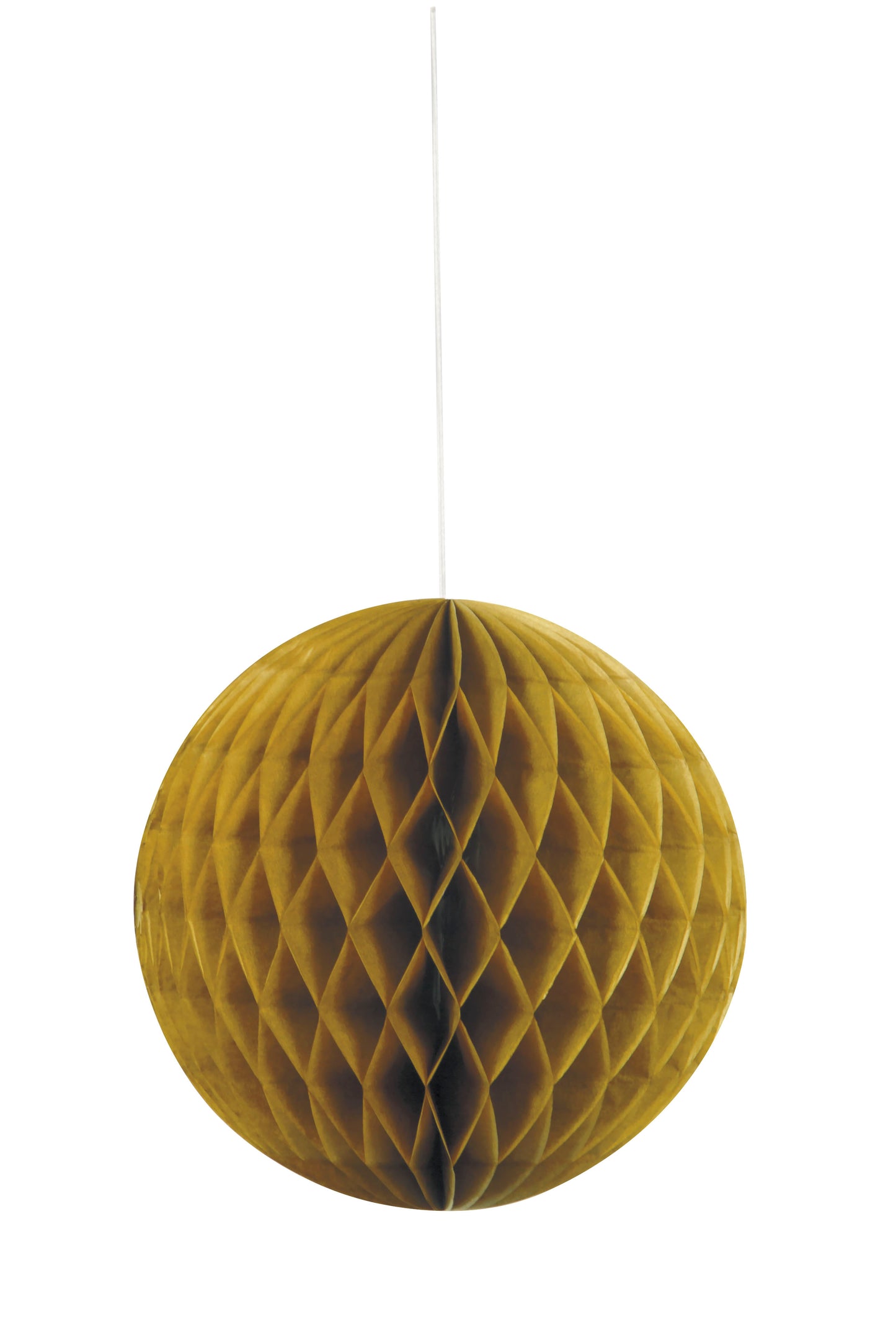 Gold Solid Honeycomb Ball – 8" Party Decoration