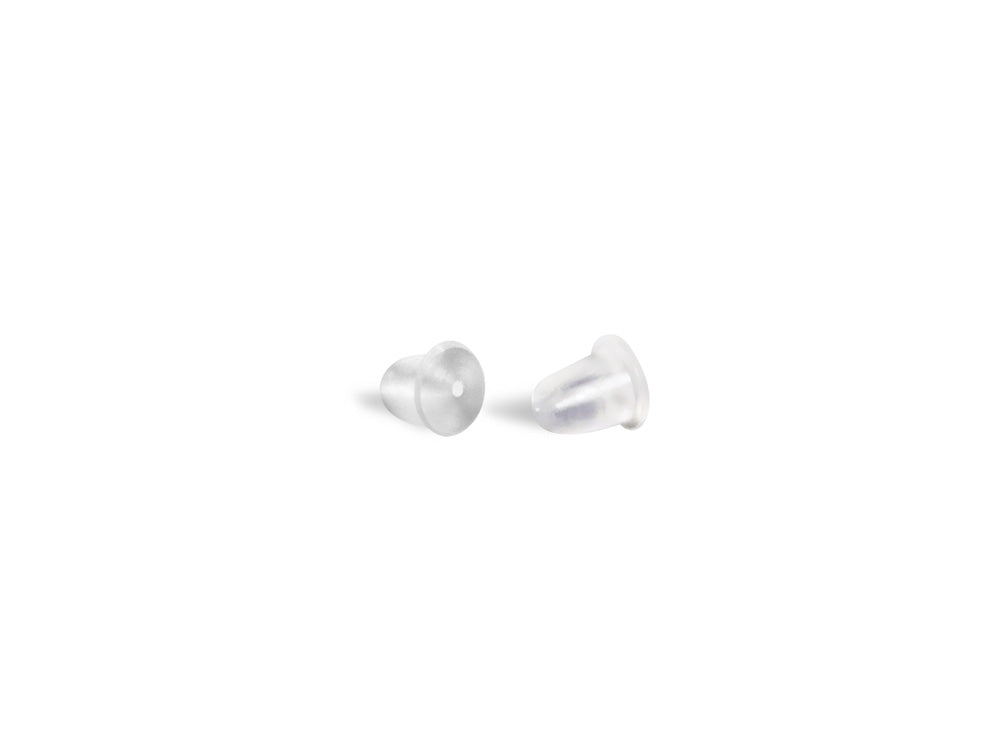 Jewelry Findings: 5mm Flatback Earring Back/Stopper x200 Rubber