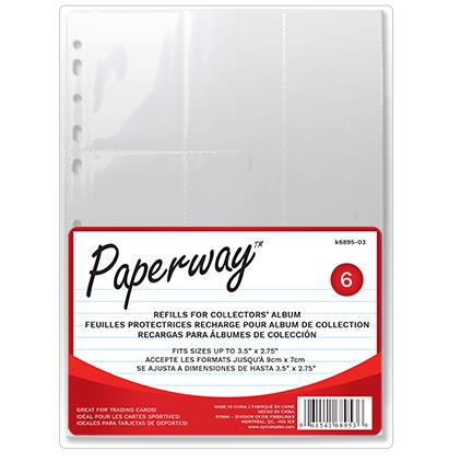 CARD INSERT SHEETS - 6PK