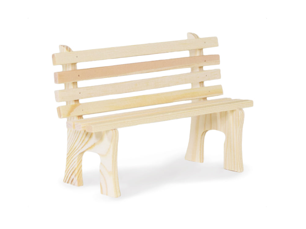 Wood Craft: 5.2x13x8.7cm DIY Mini Park Bench