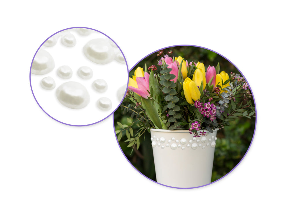 Paper Craft Sticker: 12" Ornate Gem Borders x2 G) Pearl Drops