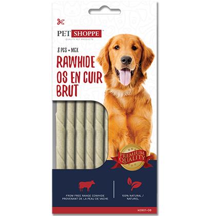 RAWHIDE TWISTS WHITE - 8