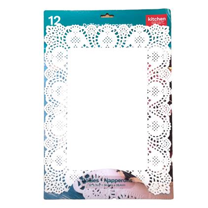 12 DOILIES 12"x15.5"/ 30x40cm