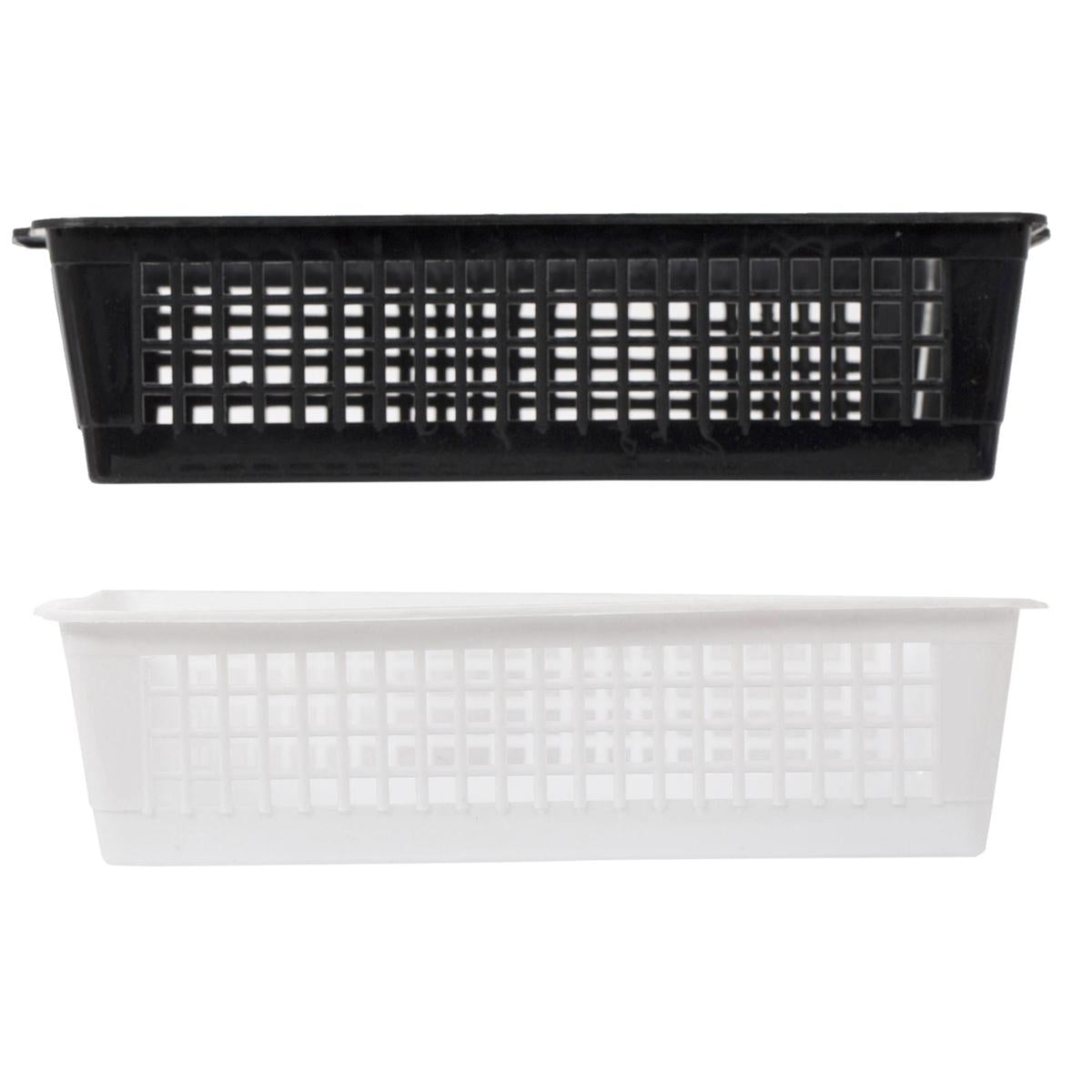 Luciano Plastic Utility Basket, Small,9.75x6x2.5". 2 cols