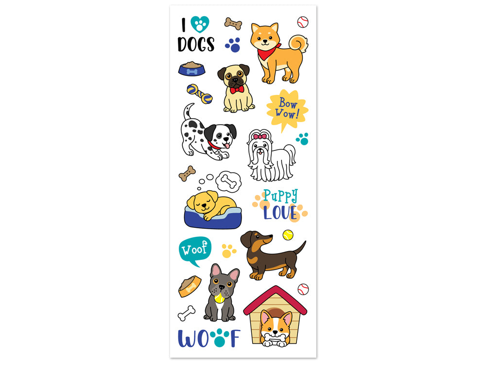 Paper Craft Sticker: 5"x12" Classic Themes 'Clear' Photo Safe 05) Dog Life
