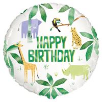 Foil Balloon: Animal Safari - Round Foil Balloon 18"