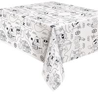 Ahoy Pirate Coloring Paper Table Cover  54x84""