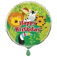 Foil Balloon: Animal Jungle - Round Foil Balloon 18"