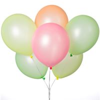 12" Latex Balloons - Neon Colors