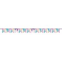 Unicorn Party Hip Hip Hooray" Pennant Banner  7 ft"
