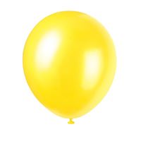 Helium filled - 12" Latex Balloons - Golden Yellow
