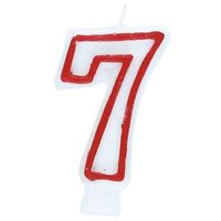 Number 7 Deluxe Birthday Candle