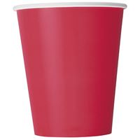 Ruby Red Solid 9oz Paper Cups  8ct