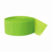 Lime Green Crepe Streamer  81 ft