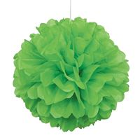 Lime Green Solid 16 Hanging Tissue Pom Pom"