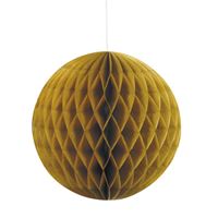Gold Solid 8 Honeycomb Ball"