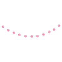 Lovely Pink Honeycomb Ball Garland  7 ft