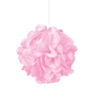 Lovely Pink Mini Puff Tissue Decorations  3ct