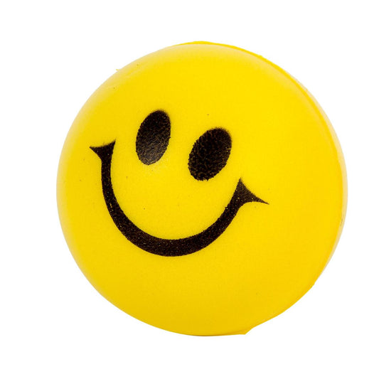 63mm PU Foam Squeeze Happy Face Stress Ball