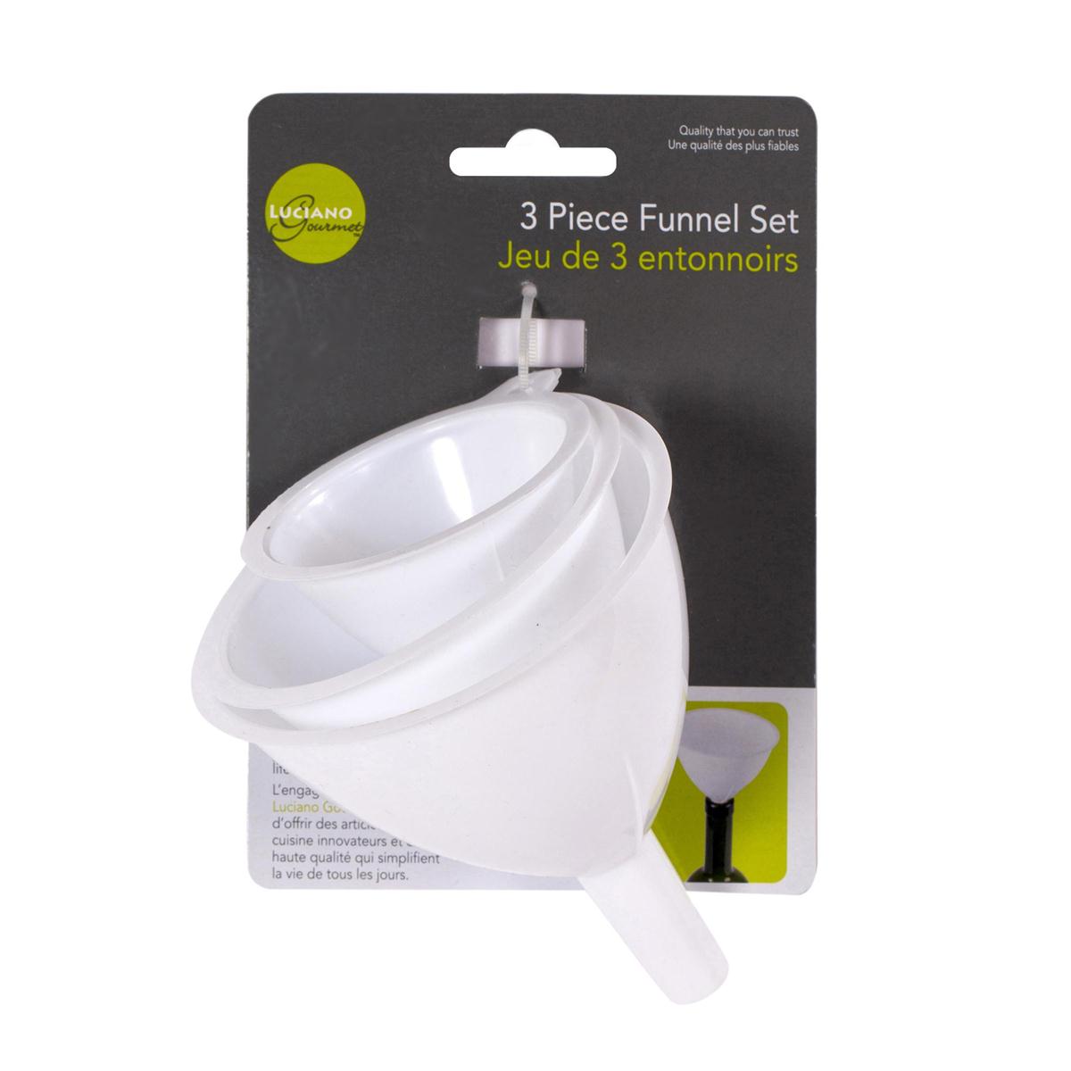 l. Gourmet set/3 Plastic Funnels t.o.c (=#80097-HC) (CS)