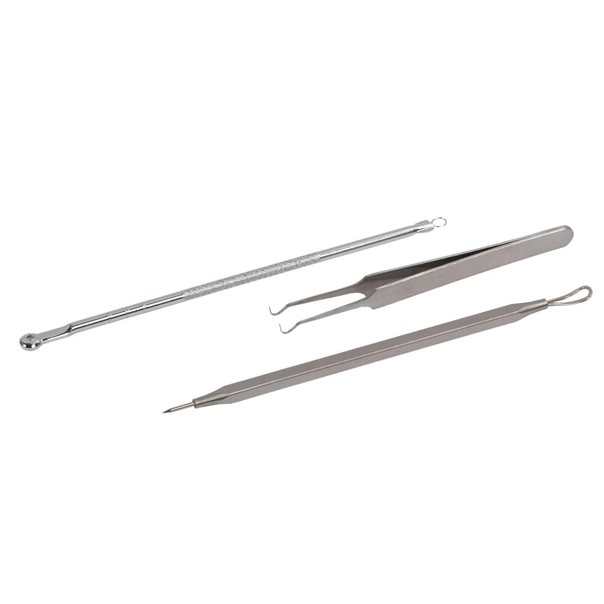 Bodico 3pc SS Facial Extraction Set double blister