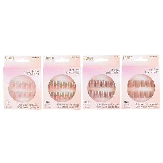 Bodico, Nails w Cat Eye Effect, 10pcs, 4-asst, window box