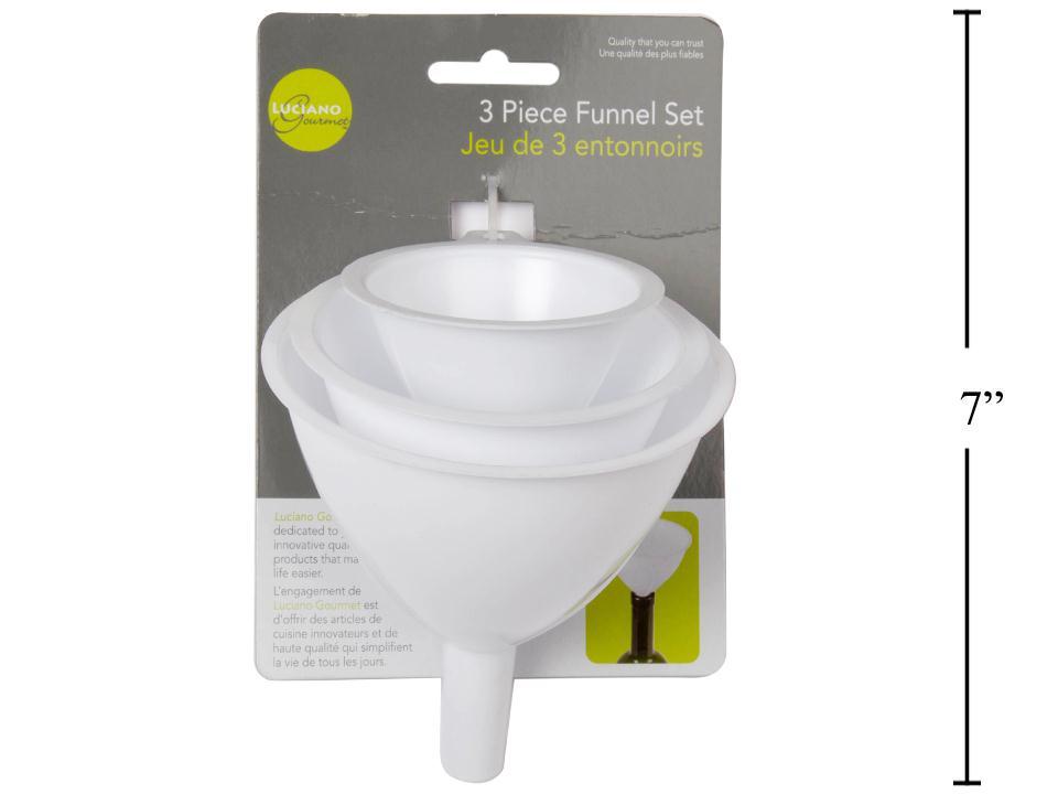 l. Gourmet set/3 Plastic Funnels t.o.c (=#80097-HC) (CS)