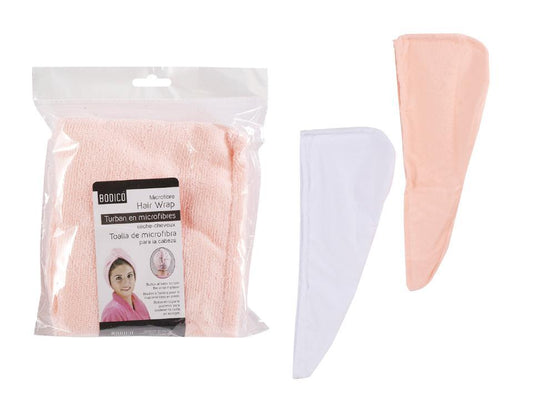 Bodico Microfibre Hair Wrap, Insert Card, 2 asst(HZ)