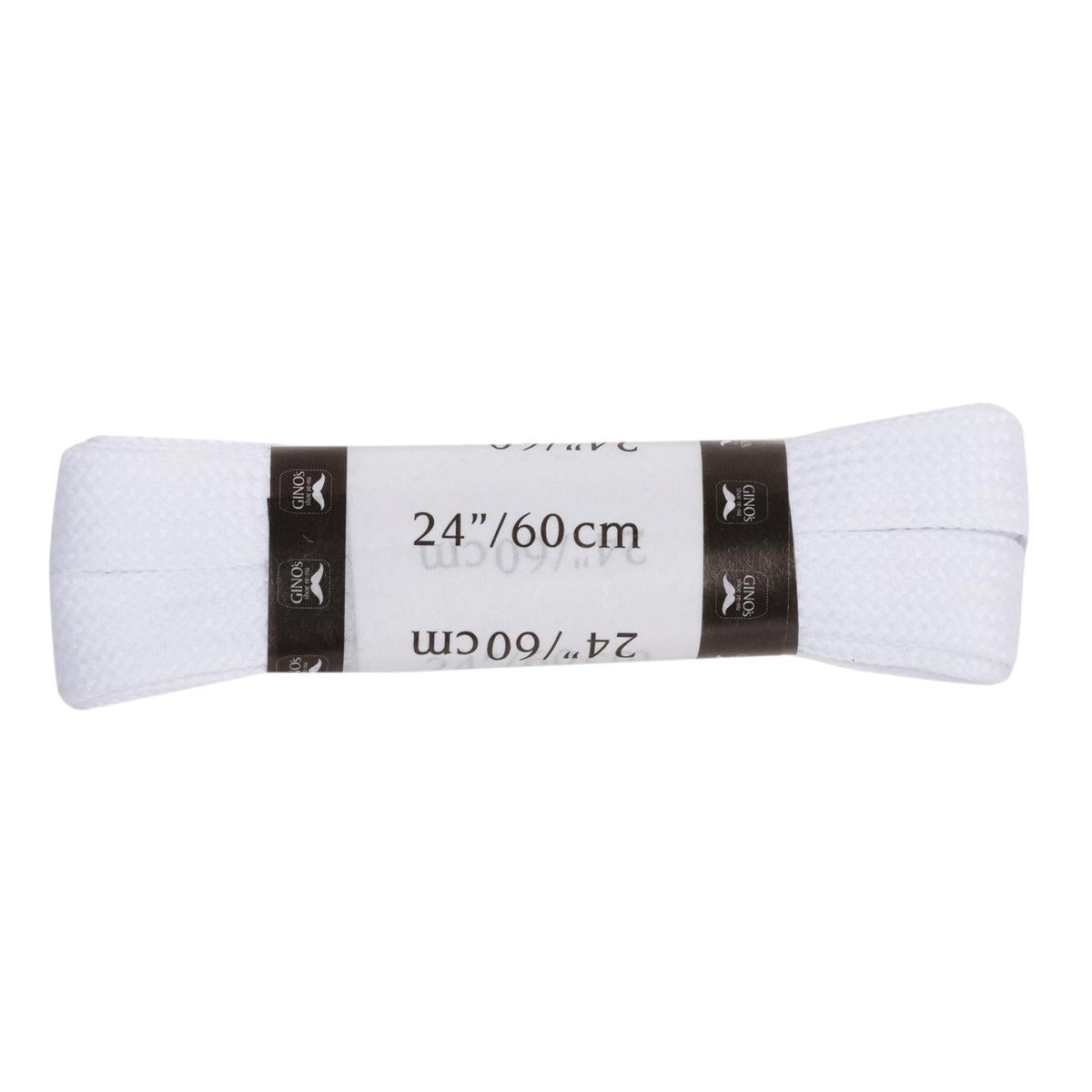 Gino's 24" Sport Laces, White, B/C