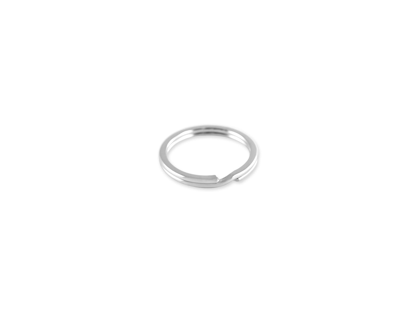 Jewelry Findings: 3/4" Split Key-Rings x18 Heavy Duty Silver