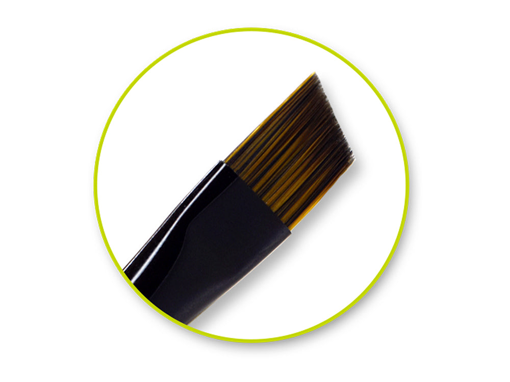 Artist Brush Set: The Ninja Art Set x7 Wood Handle/Nylon Hair