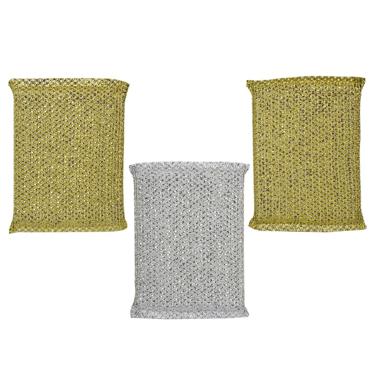 H.E.  3-pc Heavy Duty Scrub Pads,  printed opp bag