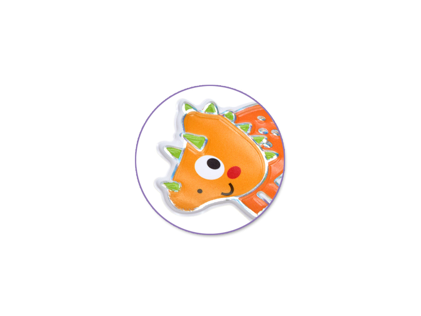 Paper Craft Stickers: 4.3"x6.1" Foil Puffy A) Dino