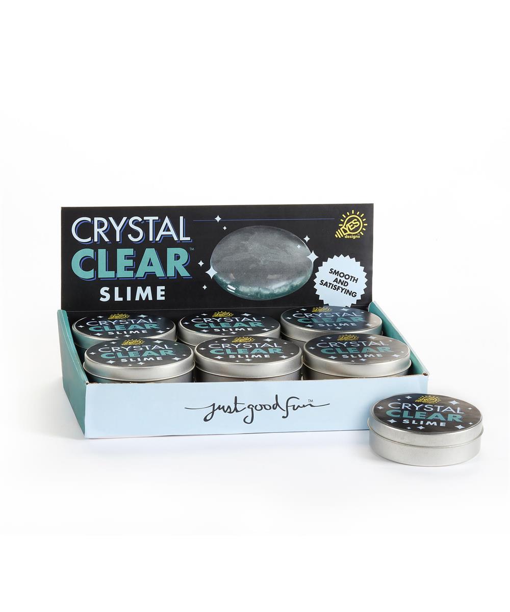 4" Crystal Clear Slime, 12pcs/dsp