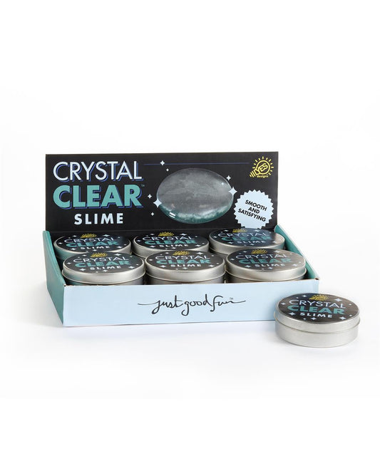 4" Crystal Clear Slime, 12pcs/dsp