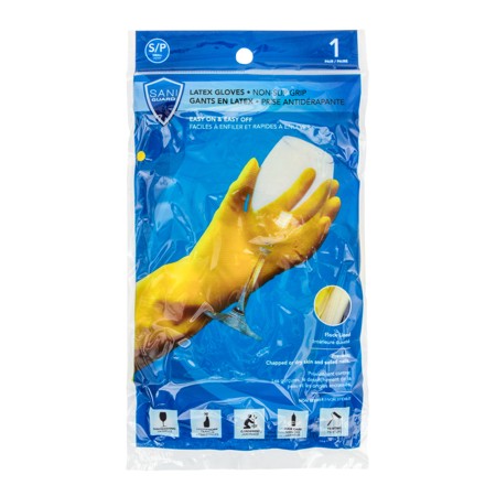 SANI-GUARD RUBBER GLOVES SMALL 12/CS