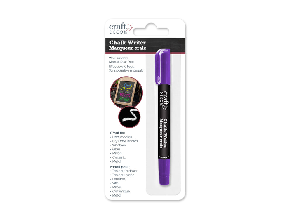 Craft Decor: Chalk Writer Blister-Carded I) Deep Purple