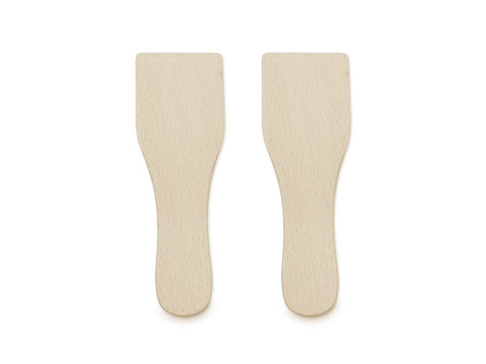 Wood Craft: 5.1"x1.8" Flat Spatula 2pc