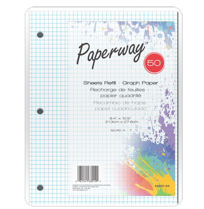 GRAPH PAPER 4-1" - 50 8.4" X 10.9"
